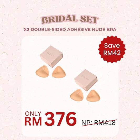 x2 Double-Sided Adhesive Nude Bra