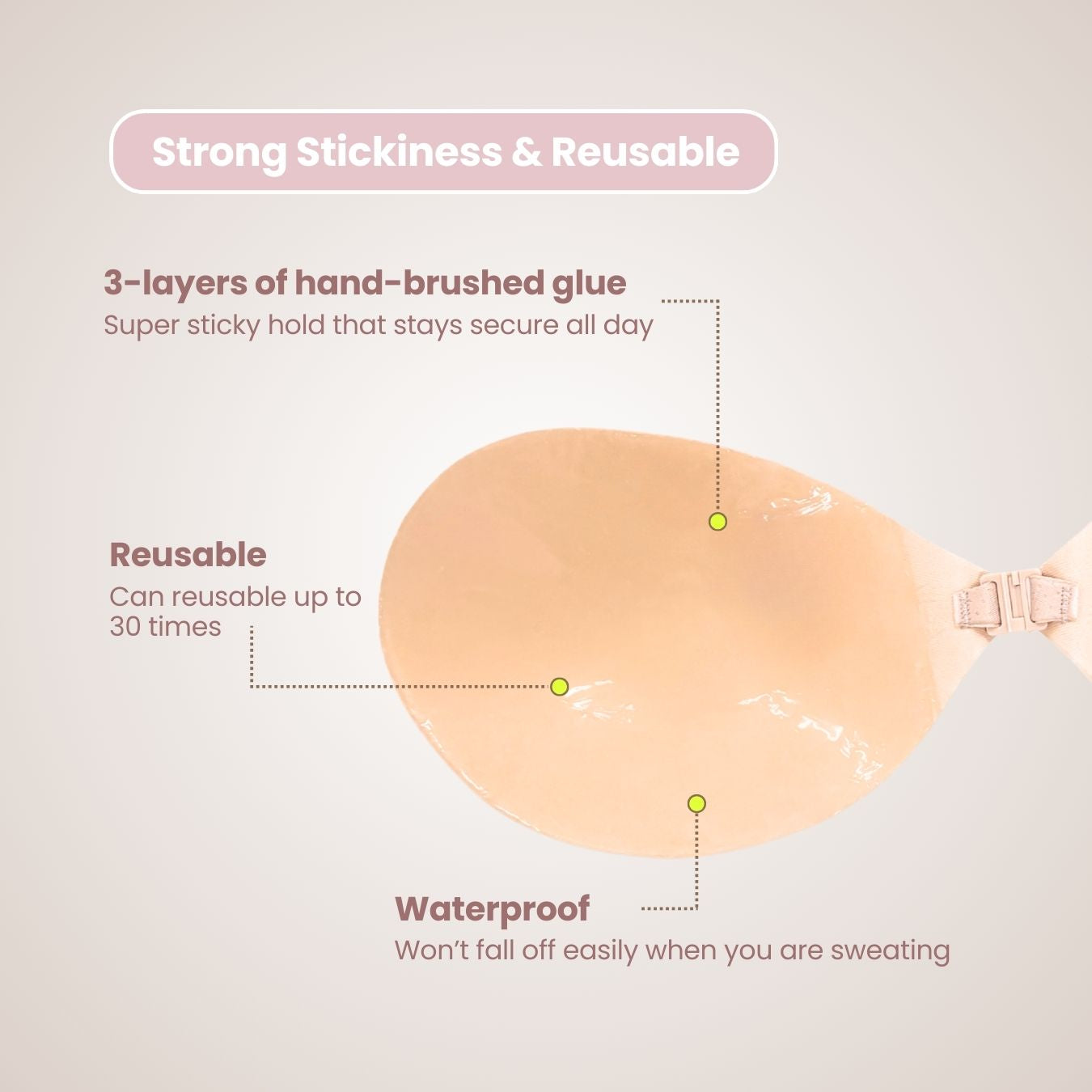 Glory Breathable Push-Up Nude Bra