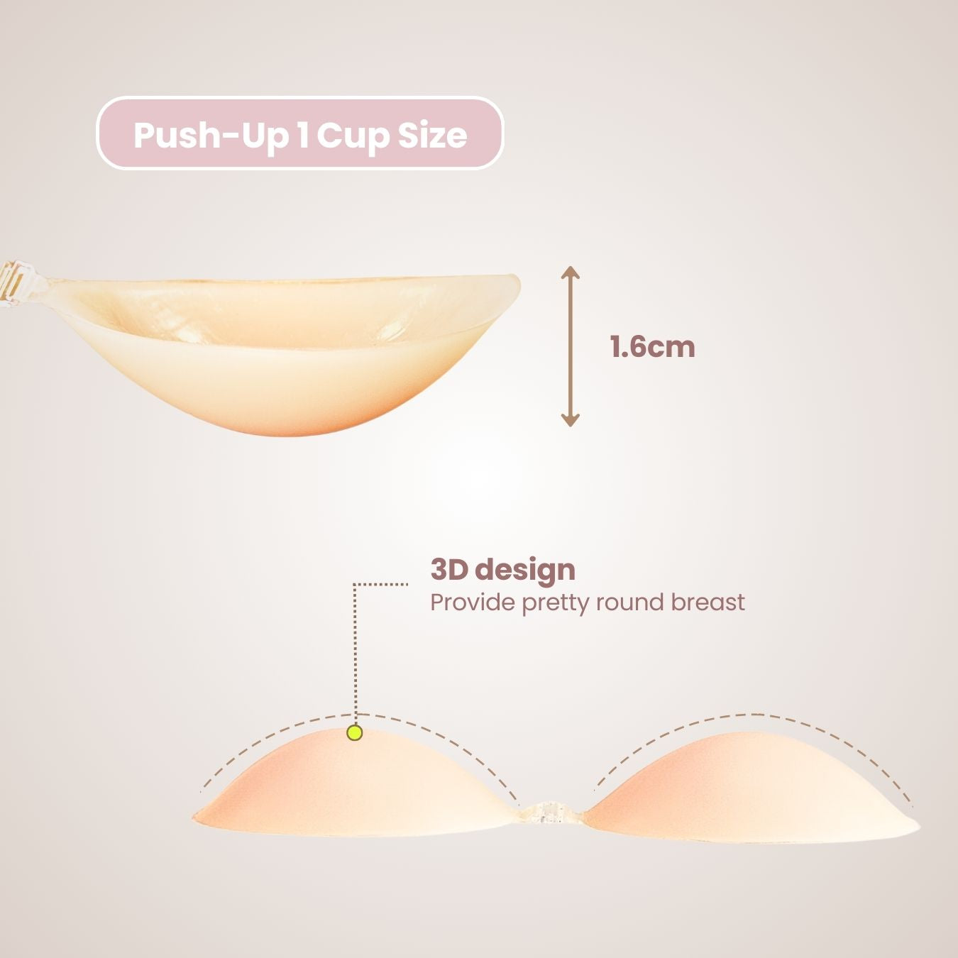 Glory Silicone Nude Bra