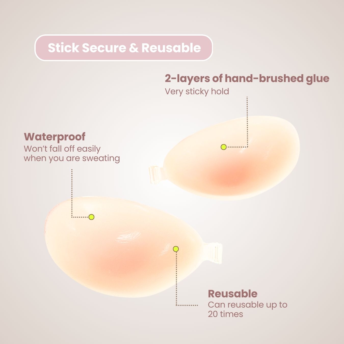 Glory Silicone Nude Bra