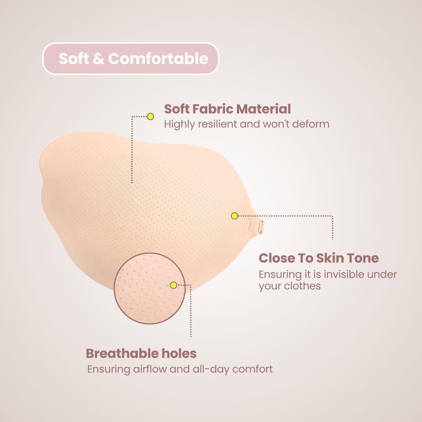 Glory Plus Support Nude Bra