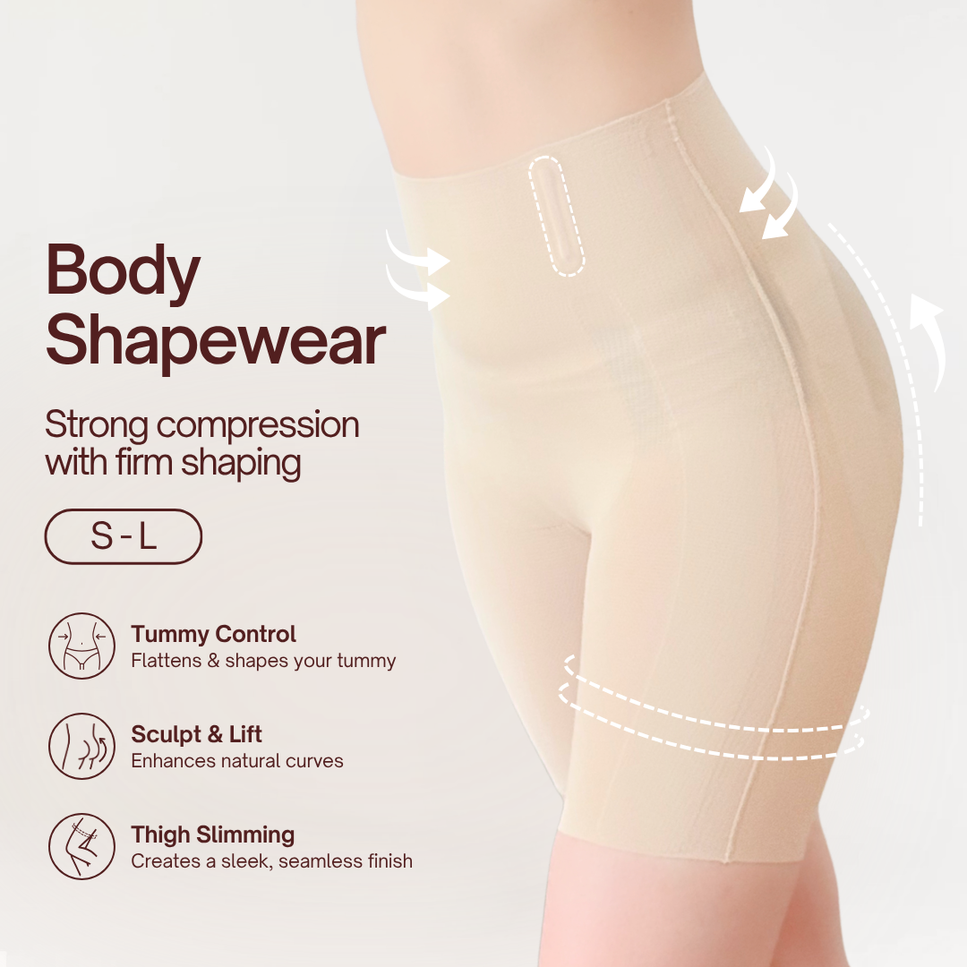 Double-Sided Adhesive Nude Bra + Body Shapewear